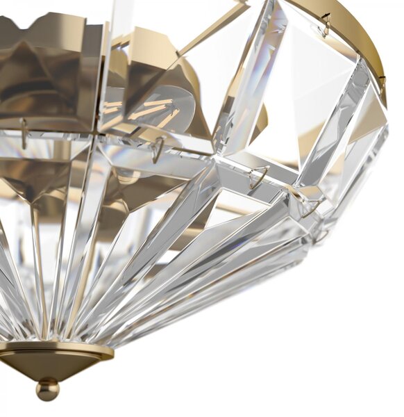 Maytoni Luxusní stropní svítidlo FACET, 60W, ⌀ 49 cm, 6xE14 Barva: Zlatá