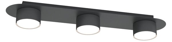Stropní svítidlo DIAZ 3 – černé, 3× GX53, šířka 55 cm