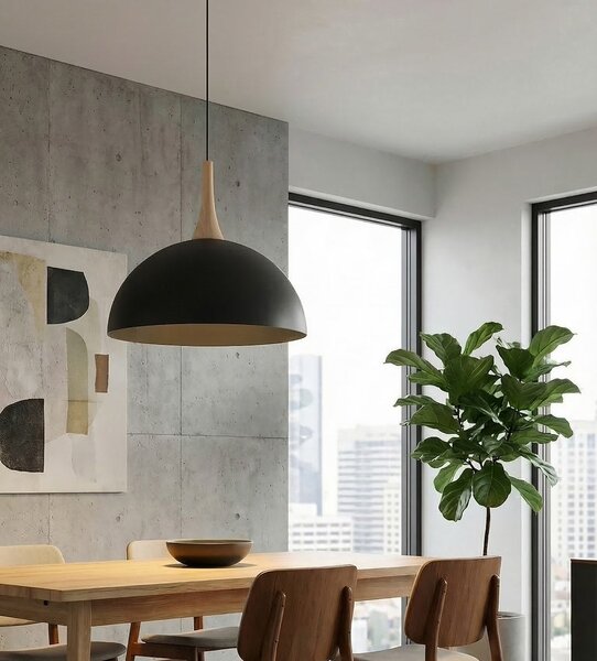 Závěsné svítidlo NAUTICA 1L – černé, 1× GX53, šířka 40 cm