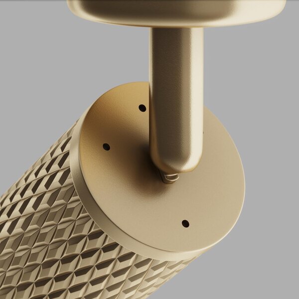 Maytoni Designové stropní svítidlo FOCUS DESIGN, 10W, d. 13 cm, 1xGU10 Barva: Zlatá