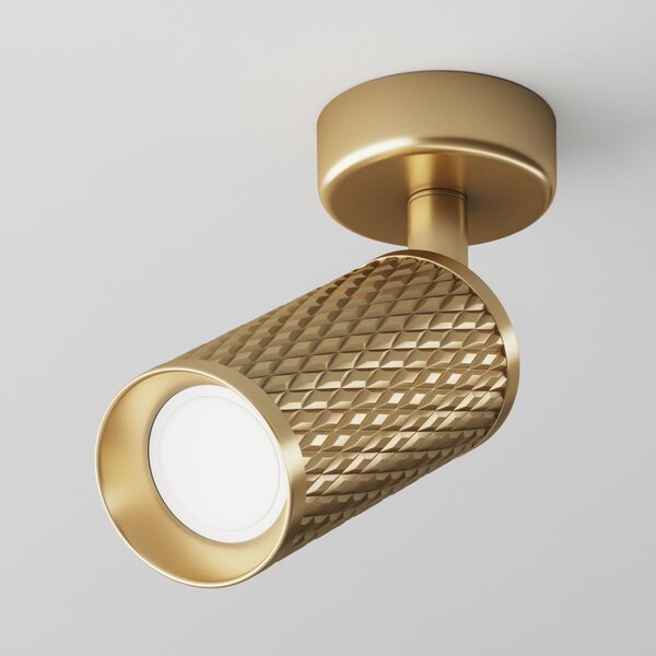 Maytoni Designové stropní svítidlo FOCUS DESIGN, 10W, d. 13 cm, 1xGU10 Barva: Zlatá
