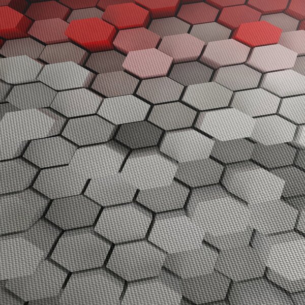 Obraz - 3D hexagony (170x50 cm)