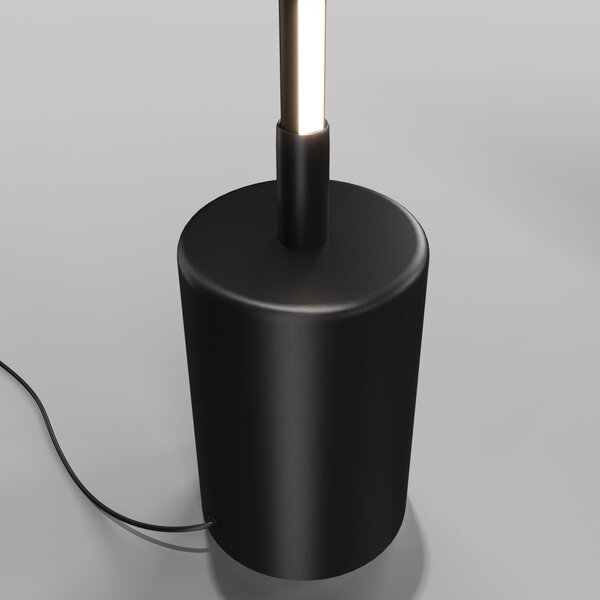 Maytoni Moderní stojací stmívatelná LED lampa FLOW, 25W, v. 145 cm, 3000-6000K Barva: Černá