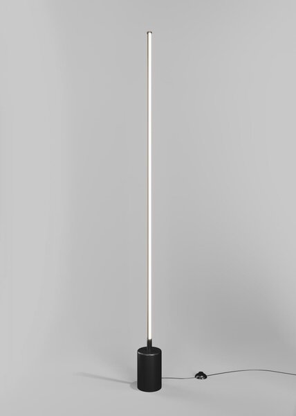 Maytoni Moderní stojací stmívatelná LED lampa FLOW, 25W, v. 145 cm, 3000-6000K Barva: Černá