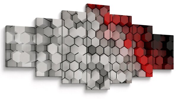 Obraz - 3D hexagony (210x100 cm)