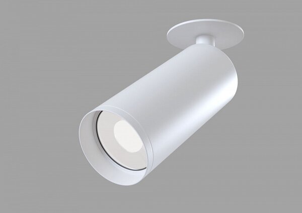 Maytoni Moderní zápustné stropní svítidlo FOCUS, d. 13 cm, 1xGU10 Barva: Bílá