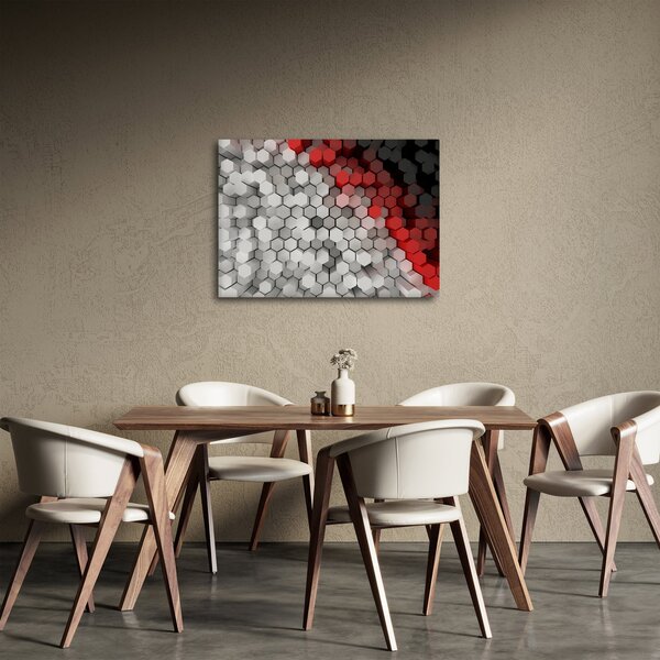 Obraz - 3D hexagony (70x50 cm)