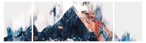 Obraz - Abstraktní hora (170x50 cm)