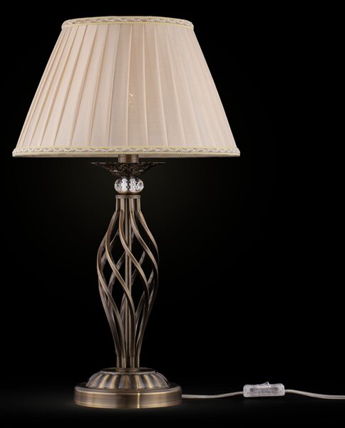 Maytoni Vintage stolní lampa GRACE, 40W, v. 56 cm, 1xE14 Barva: Bílá