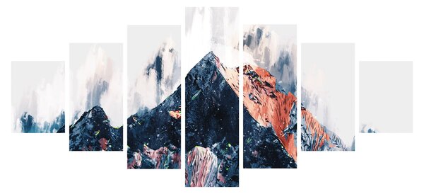 Obraz - Abstraktní hora (210x100 cm)
