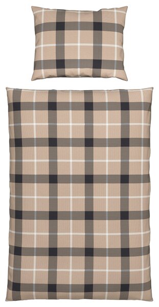 POVLEČENÍ, flanel, antracitová, přírodní barvy, 140/200 cm Esposa - Povlečení