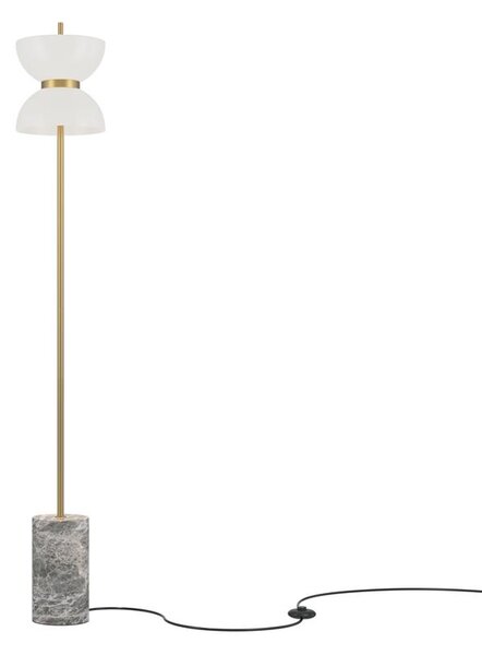 Maytoni Designová stojací LED lampa KYOTO, 11W, v. 145 cm, 3000K Barva: Mosaz