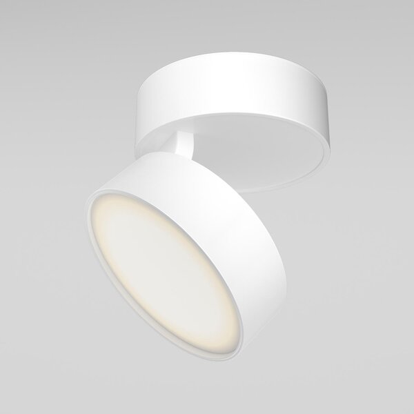 Maytoni Moderní stropní LED svítidlo ONDA, 18W, ⌀ 12 cm Barva: Černá, Teplota světla: 3000K - teplá bílá
