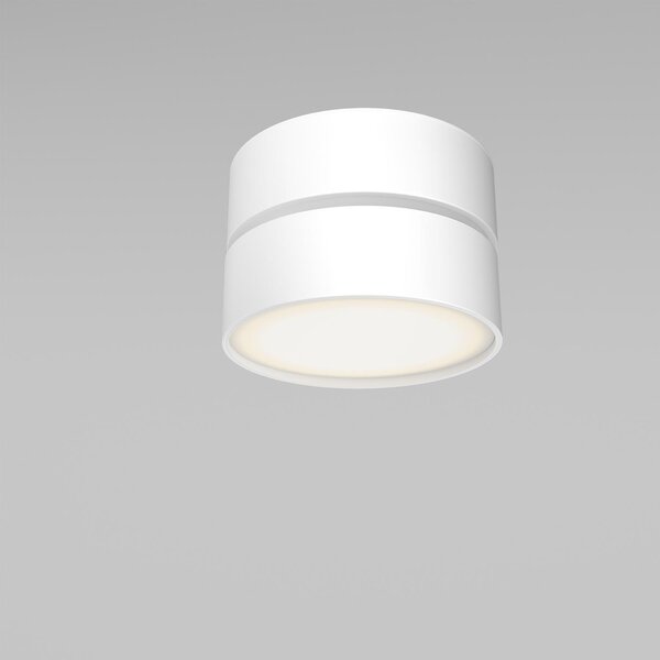 Maytoni Moderní stropní LED svítidlo ONDA, 18W, ⌀ 12 cm Barva: Černá, Teplota světla: 3000K - teplá bílá