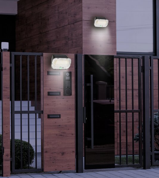 Solární fasádní svítidlo s pohybovým senzorem IP54 BERGE