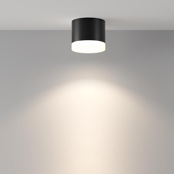Maytoni Designové stropní svítidlo PAULINE, 15W, ⌀ 8,2 cm, 1xGX53, IP44 Barva: Černá