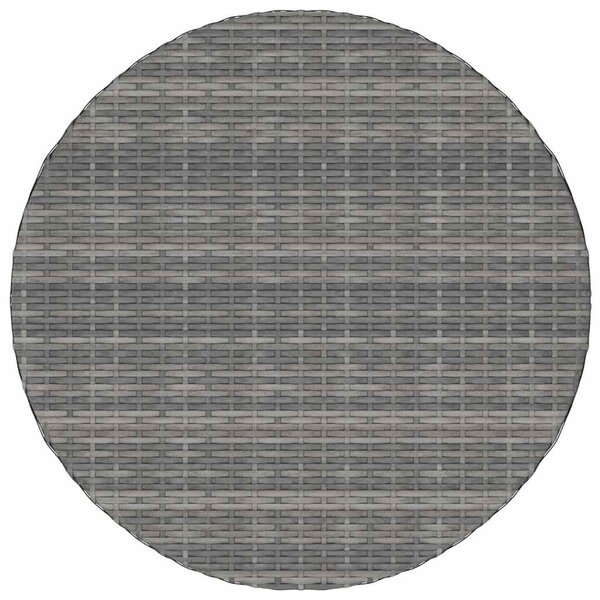 Zahradní stůl černý 70 x 70 x 73 cm polyratan 310469