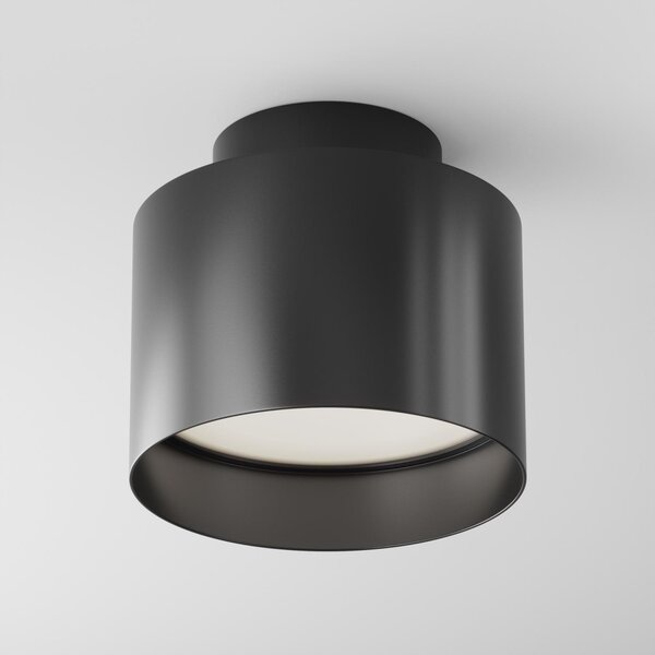 Maytoni Moderní stropní LED svítidlo PLANET, 12W, ⌀ 10 cm, 4000K Barva: Černá