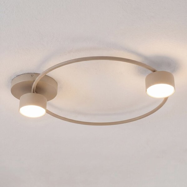 Stropní svítidlo LUCIO 2 – moka, 2× GX53, šířka 48 cm