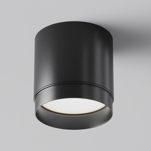 Maytoni Moderní stropní svítidlo POLAR, 15W, 1xGX53, ⌀ 8,2 cm Barva: Černá