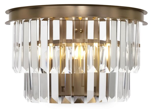 Maytoni Závěsné LED křišťálové svítidlo REVERO, Ø 50 cm, 7xE14, Barva: Mosaz