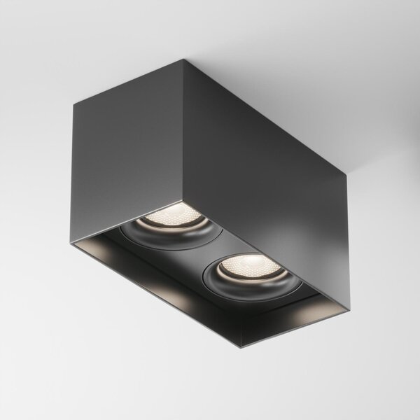 Maytoni Stropní svítidlo SLIM, 50W, v. 11,5 cm, 2xGU10 Barva: Černá