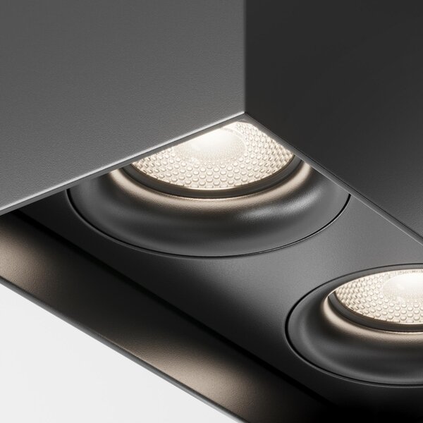 Maytoni Stropní svítidlo SLIM, 50W, v. 11,5 cm, 2xGU10 Barva: Černá