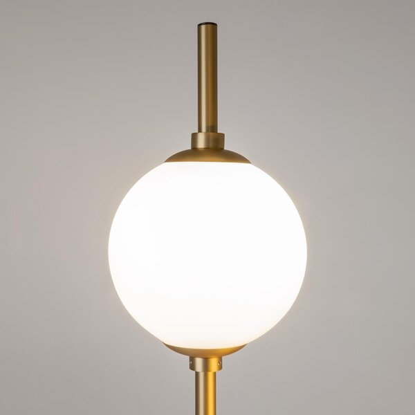 Maytoni Stojací LED lampa THE SIXTH SENSE, 12W, v. 150 cm, 3000K Barva: Mosaz