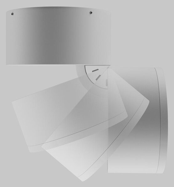 Maytoni Moderní stropní LED svítidlo SPIN, 12W, v. 10,8 cm, 3000K, IP54 Barva: Černá