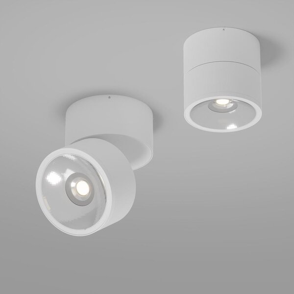 Maytoni Moderní stropní LED svítidlo SPIN, 12W, v. 10,8 cm, 3000K, IP54 Barva: Černá