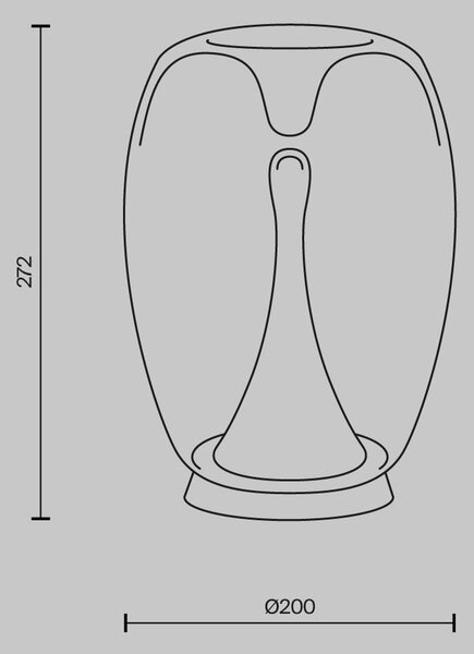 Maytoni Designová stolní LED lampa SPLASH, 9W, v. 27,2 cm, 3000K Barva: čirá