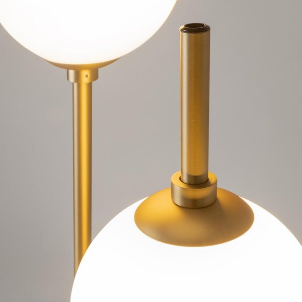 Maytoni Stojací LED lampa THE SIXTH SENSE, 12W, v. 150 cm, 3000K Barva: Mosaz
