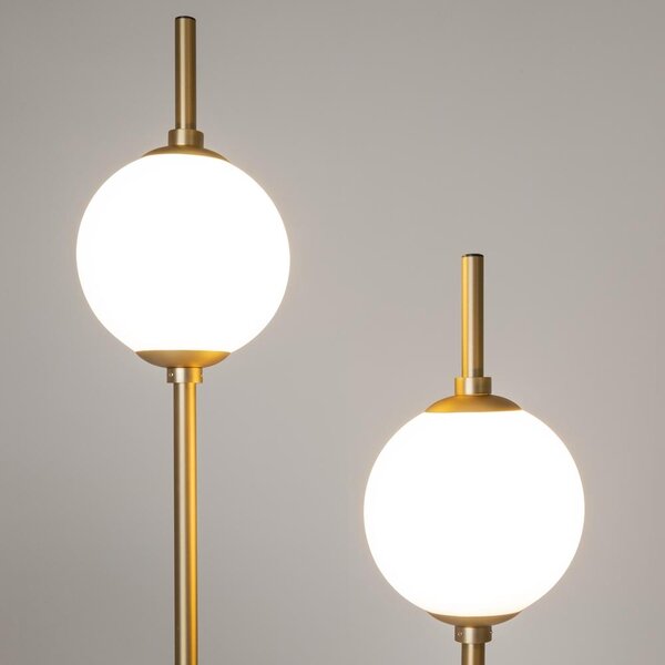 Maytoni Stojací LED lampa THE SIXTH SENSE, 12W, v. 150 cm, 3000K Barva: Mosaz