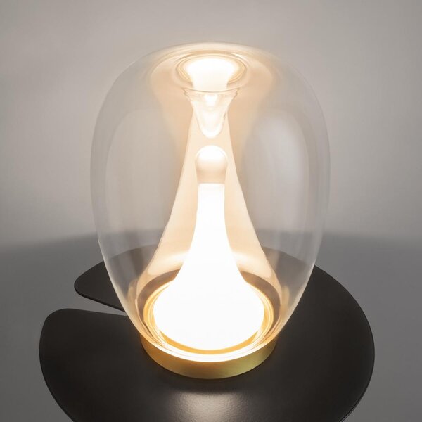 Maytoni Designová stolní LED lampa SPLASH, 9W, v. 27,2 cm, 3000K Barva: čirá