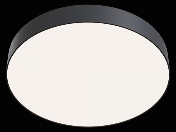 Maytoni Moderní stropní LED svítidlo ZON, 45W, ⌀ 40 cm Barva: Černá, Teplota světla: 3000K - teplá bílá