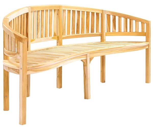 Lavice banana 200 cm masivní teakové dřevo 310495
