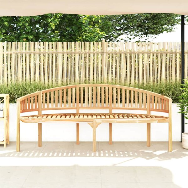 Lavice banana 200 cm masivní teakové dřevo 310495