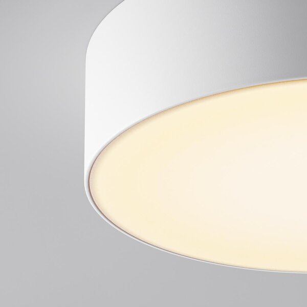 Maytoni Venkovní stropní LED svítidlo ZON, 24W, ⌀ 22 cm, 3000K, IP65 Barva: Černá