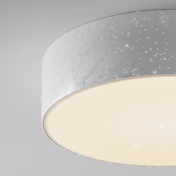 Maytoni Venkovní stropní LED svítidlo ZON, 24W, ⌀ 22 cm, 3000K, IP65 Barva: Černá