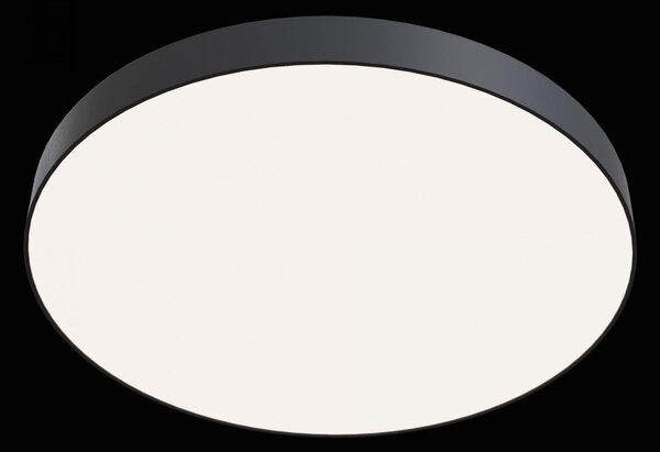 Maytoni Moderní stropní LED svítidlo ZON, 90W, ⌀ 60 cm Barva: Černá, Teplota světla: 3000K - teplá bílá