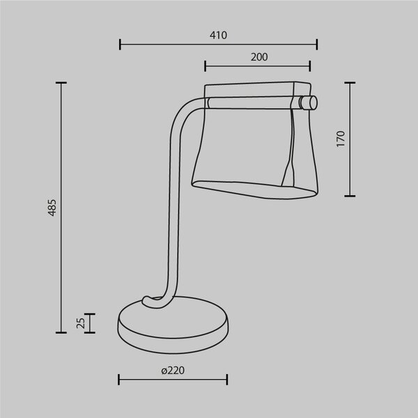 Maytoni Luxusní stolní LED lampa CABARET, 8W, v. 48,5 cm, 3000K