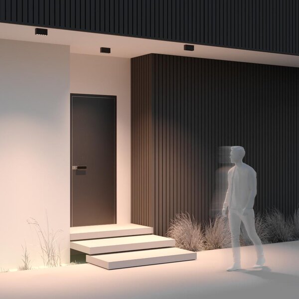 Maytoni Moderní stropní LED svítidlo ARES, 8W, d. 7,6 cm, 3000K, IP54