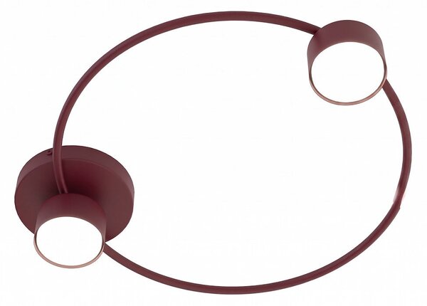 Stropní svítidlo LUCIO 2 – vínové, 2× GX53, šířka 48 cm
