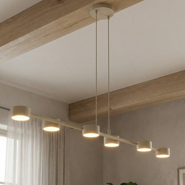 Závěsné svítidlo MEGARA 6 – moka, 6× GX53, šířka 95 cm