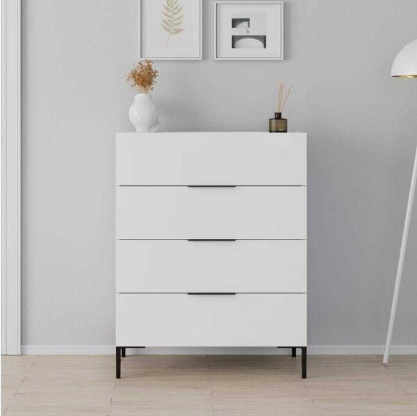 Komoda Seraphina 3 (bílá). Akce -25%