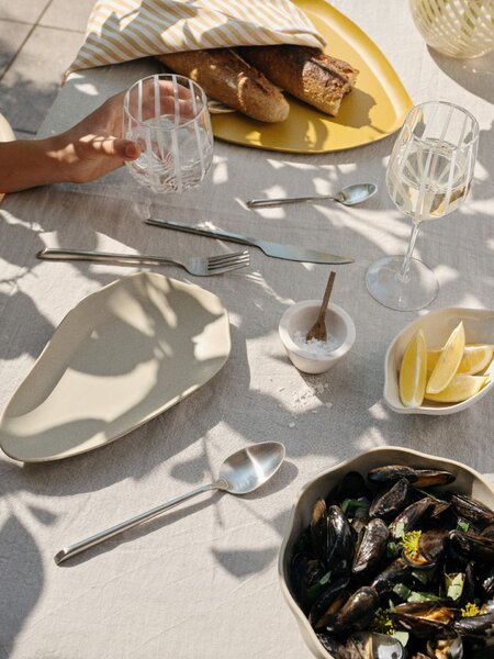 Kameninová miska Pesce White
