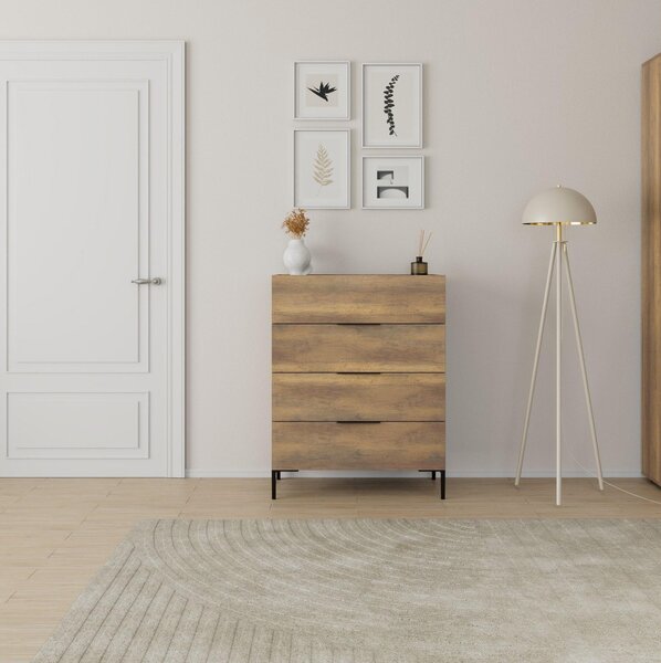 Komoda Seraphina 3 (ořech). Akce -25%
