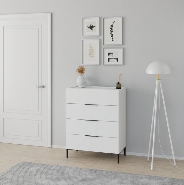 Komoda Seraphina 3 (bílá). Akce -25%