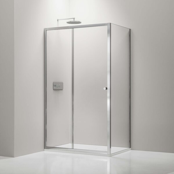 Corner Shower Enclosure with Sliding Door NT504 - 6 mm Nano transparent safety glass- selectable width