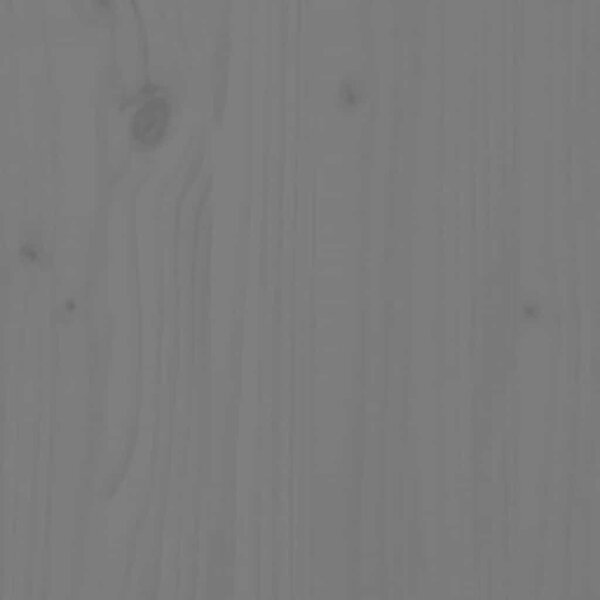Rám postele šedý masivní dřevo 200 x 200 cm 3105687